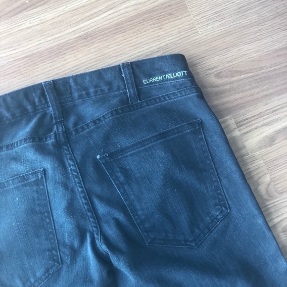 Current/Elliot The Side Zip Crop in Night - Picture 11 of 16